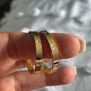 Cartier hoops look alike earrings